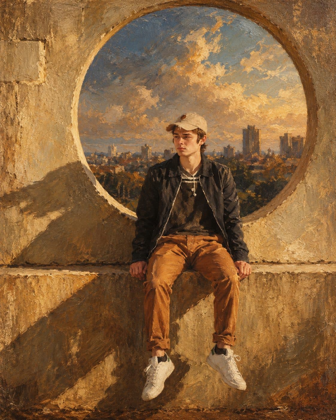 Old Master Oil Painting style example