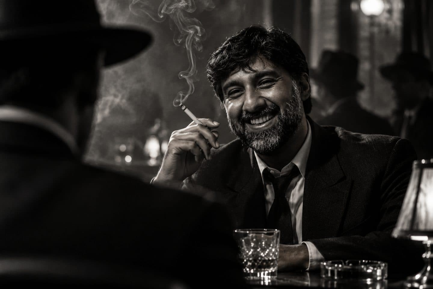 Over-the-Shoulder Noir style example