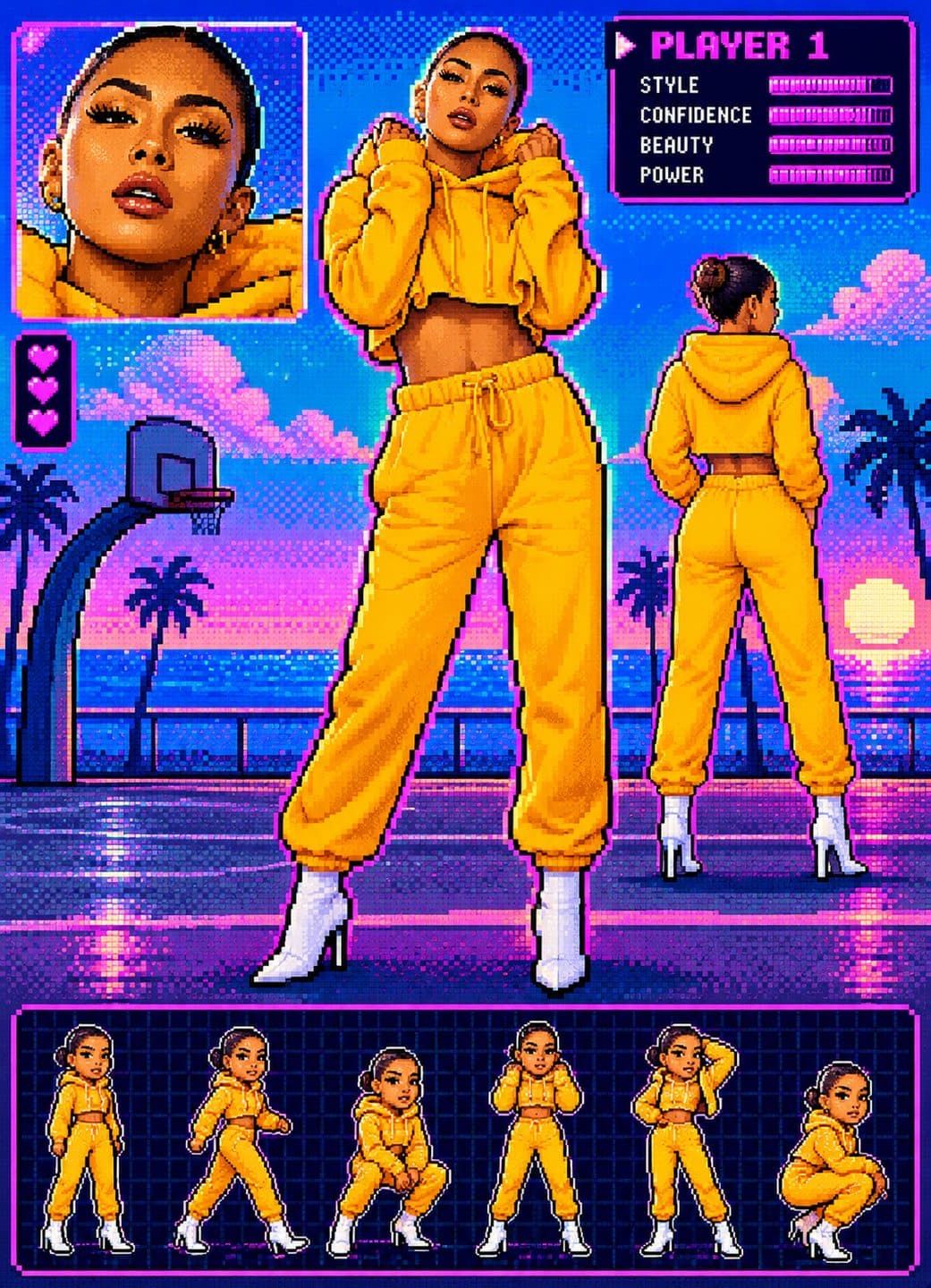 Pixel Art Arcade style example